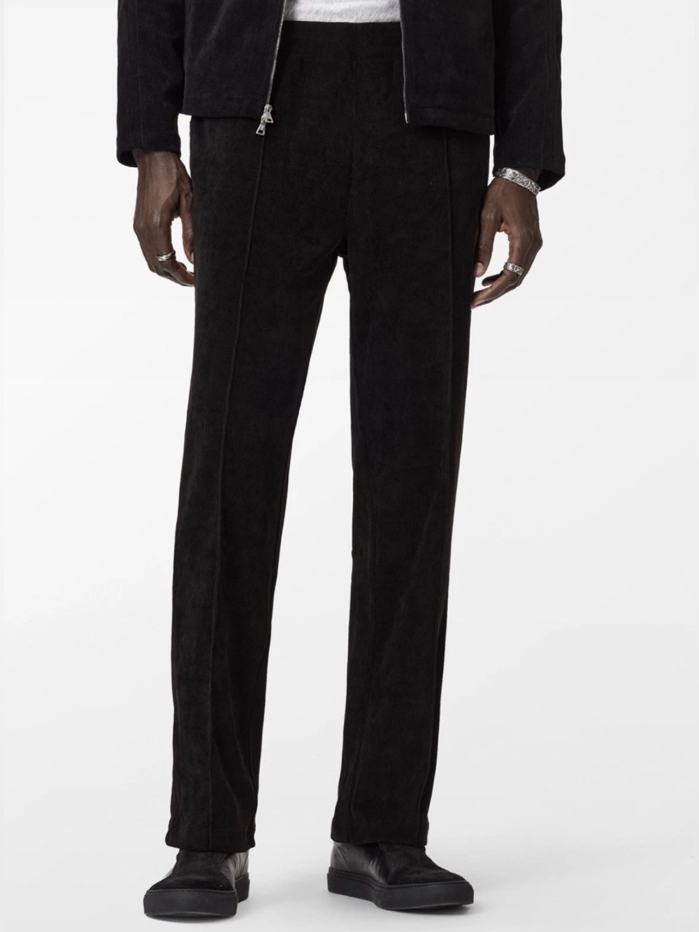 ($348) NWT John Varvatos Collection Black Tomita Jogger Pants (Size: XL)